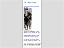 Tablet Screenshot of lacksfamily.com